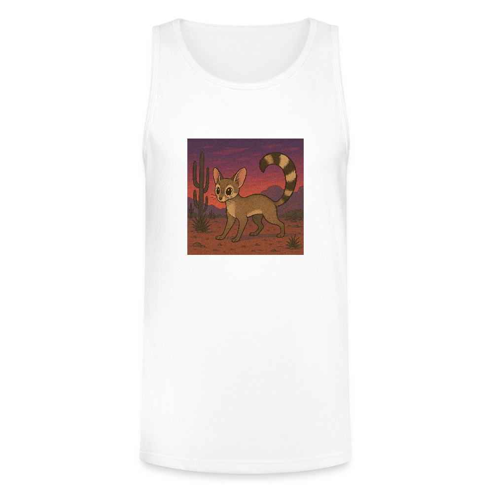 Ringtail Landscape | Men's Tri-Blend Tank - White - white