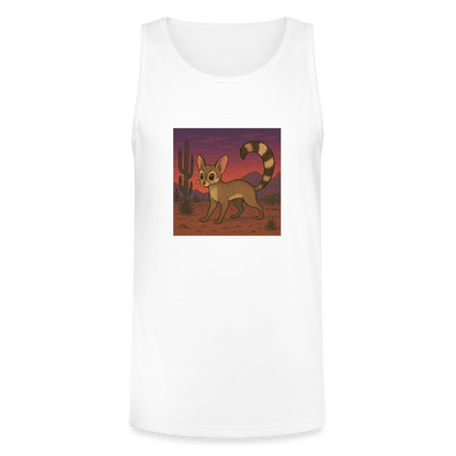 Ringtail Landscape | Men's Tri-Blend Tank - White - white