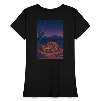 Ridge-nosed Rattlesnake Landscape | Women's Organic Classic T-Shirt - Black - black