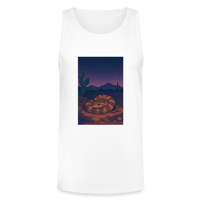 Ridge-nosed Rattlesnake Landscape | Men's Tri-Blend Tank - White - white