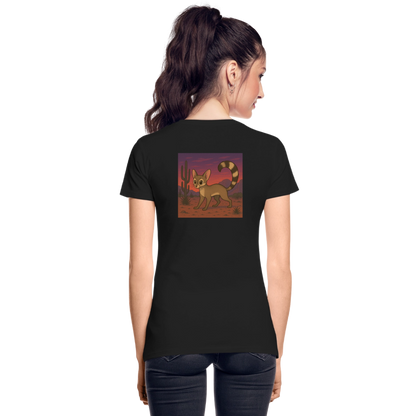 Ringtail Landscape | Women's Organic Classic T-Shirt - Black - black