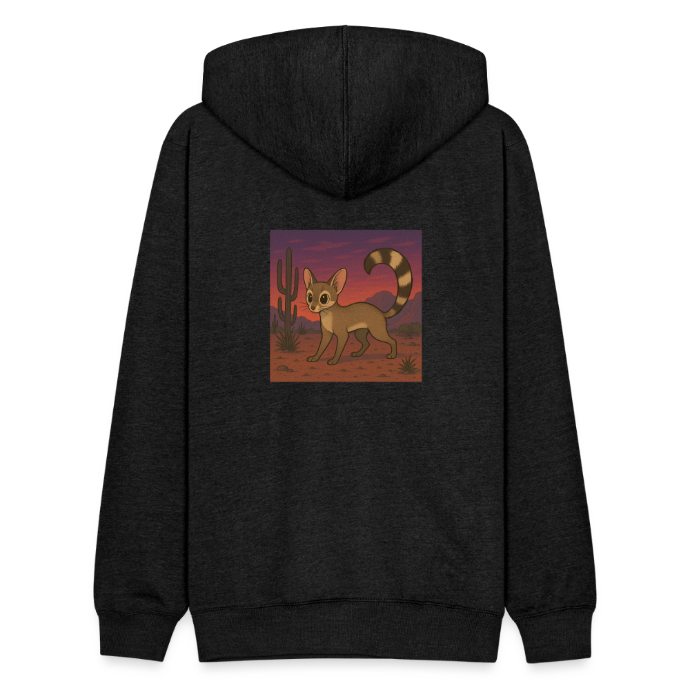 Ringtail Landscape | Tri-Blend Classic Hoodie - Charcoal - charcoal grey