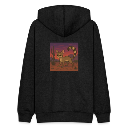 Ringtail Landscape | Tri-Blend Classic Hoodie - Charcoal - charcoal grey