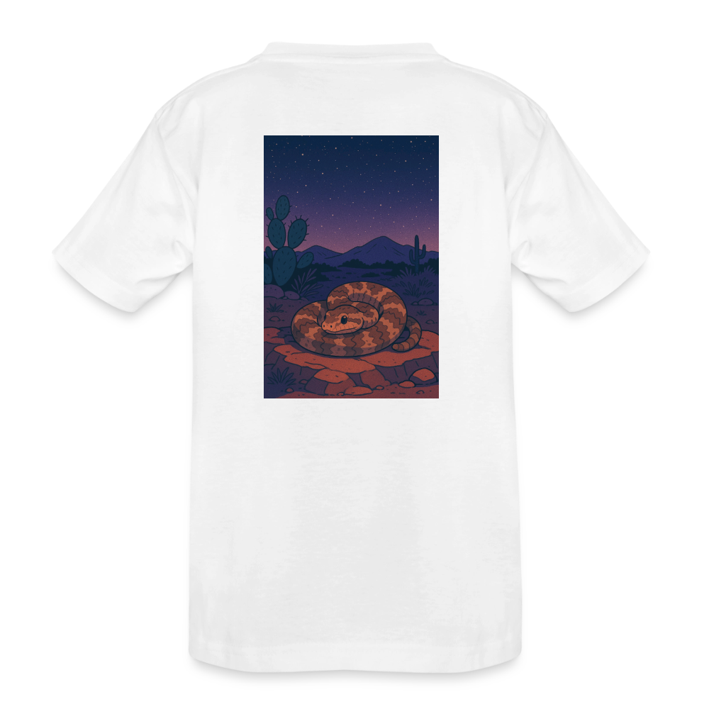 Ridge-nosed Rattlesnake Landscape | Kids Organic Classic T-Shirt - White - white
