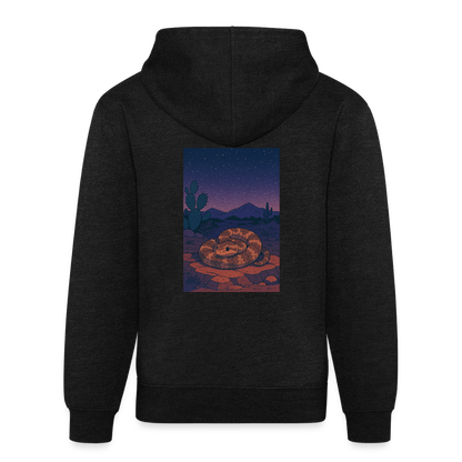 Ridge-nosed Rattlesnake Landscape | Tri-Blend Classic Hoodie - Charcoal - charcoal grey