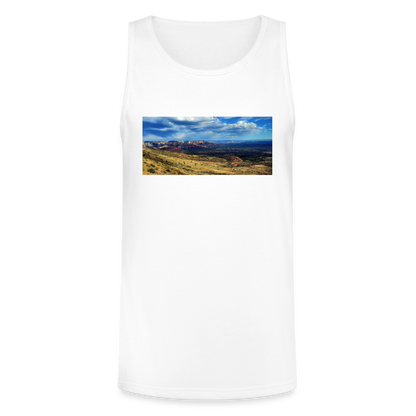 Verde Valley Views | Men's Tri-Blend Tank - White - white