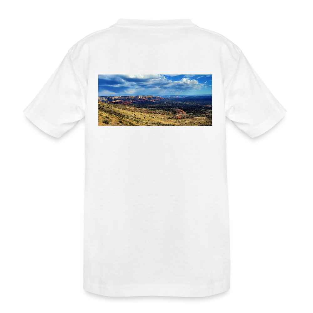 Verde Valley Views | Kids Organic T-Shirt - White - white