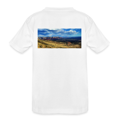 Verde Valley Views | Kids Organic T-Shirt - White - white