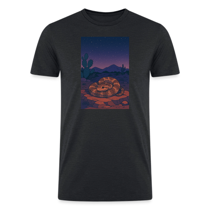 Ridge-nosed Rattlesnake Landscape | Men’s Tri-Blend T-Shirt - Black - heather black