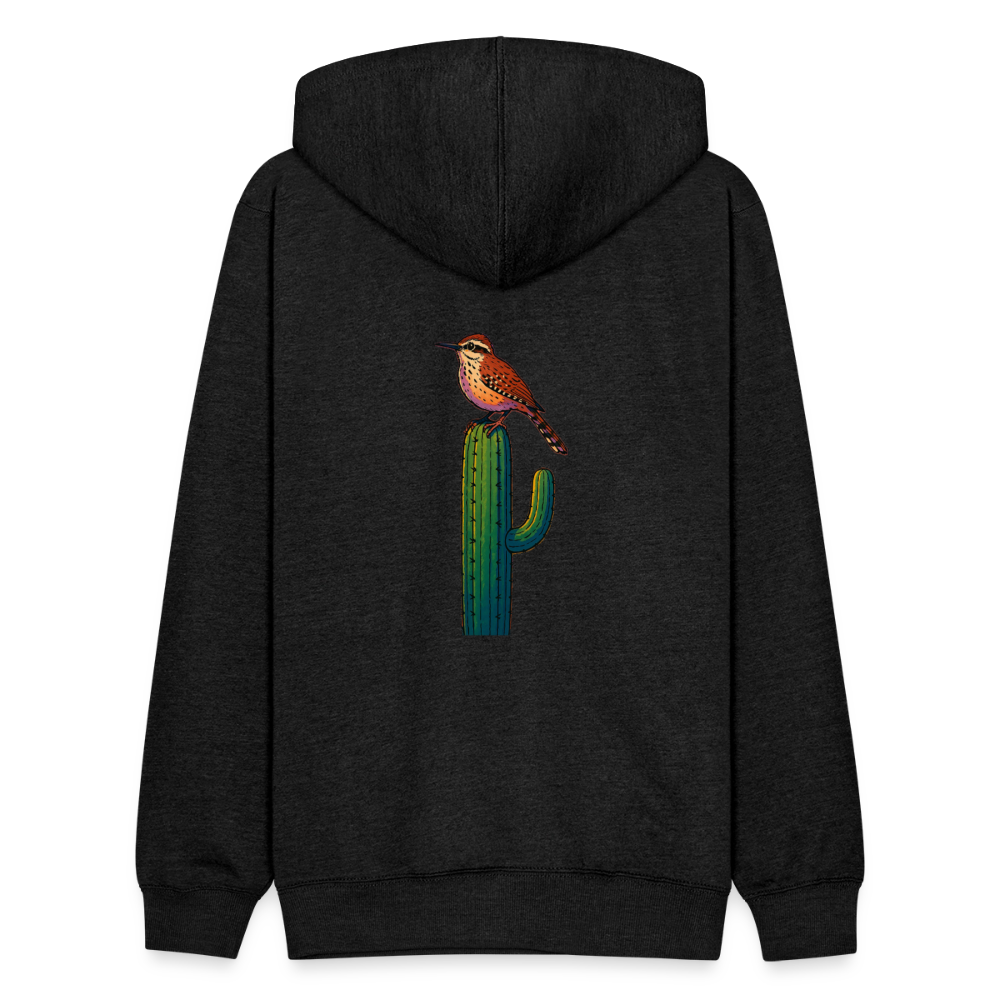Cactus Wren Spotlight | Tri-Blend Black Classic Hoodie - charcoal grey