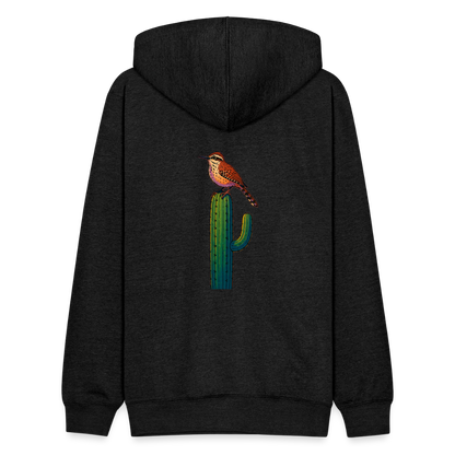 Cactus Wren Spotlight | Tri-Blend Black Classic Hoodie - charcoal grey