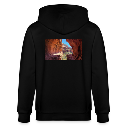 Sedona Vortex | Organic Zip Hoodie - Black - black