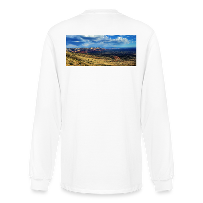 Verde Valley Views | Men's Organic Classic Long Sleeve T-Shirt - White - white