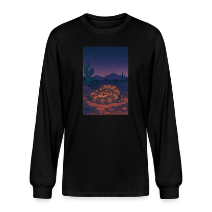 Ridge-nosed Rattlesnake Landscape | Men’s Organic Long Sleeve T-Shirt - Black - black