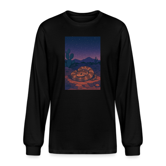 Ridge-nosed Rattlesnake Landscape | Men’s Organic Long Sleeve T-Shirt - Black - black