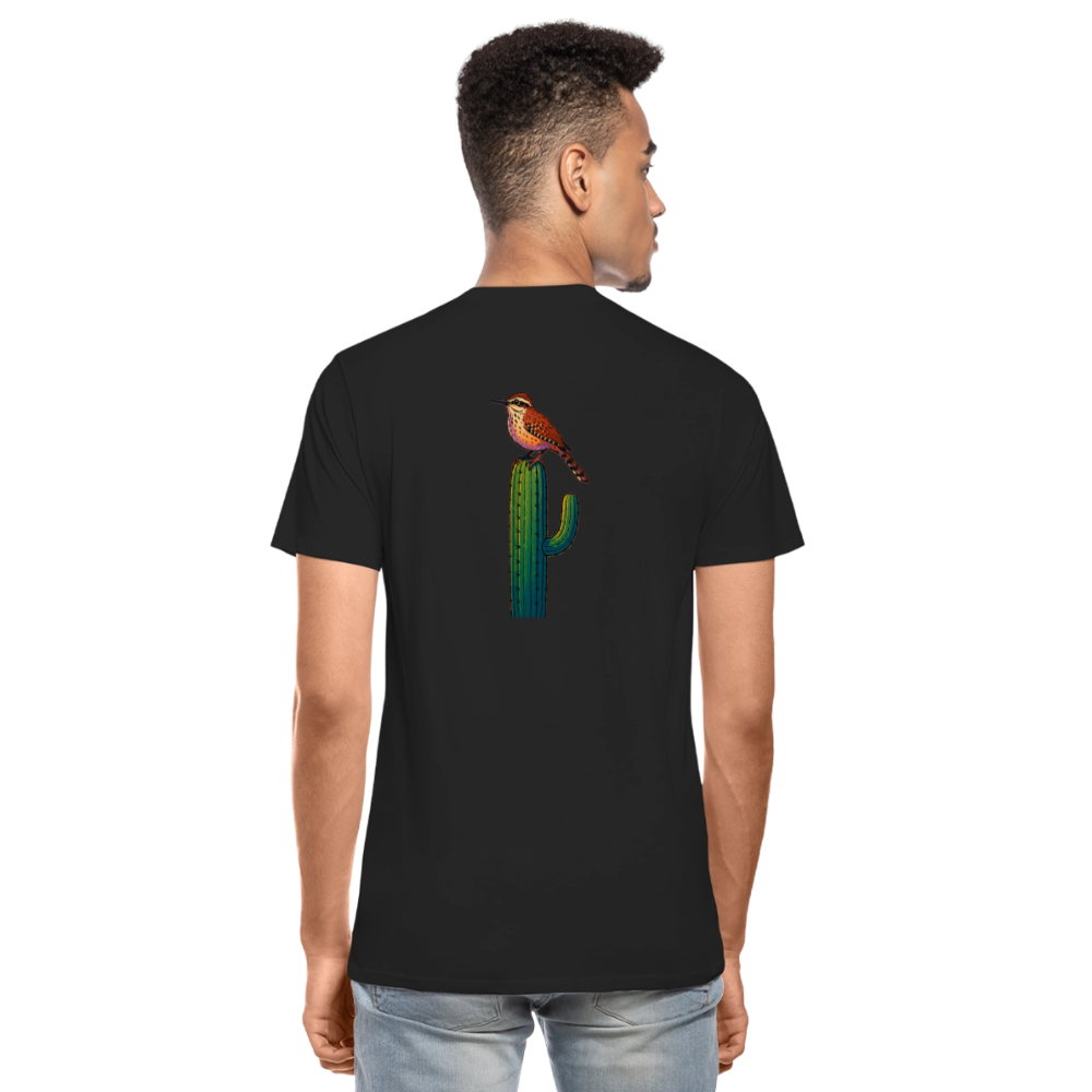 Cactus Wren Spotlight | Men's Organic Classic T-Shirt - Black - black