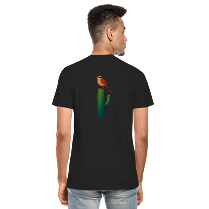 Cactus Wren Spotlight | Men's Organic Classic T-Shirt - Black - black