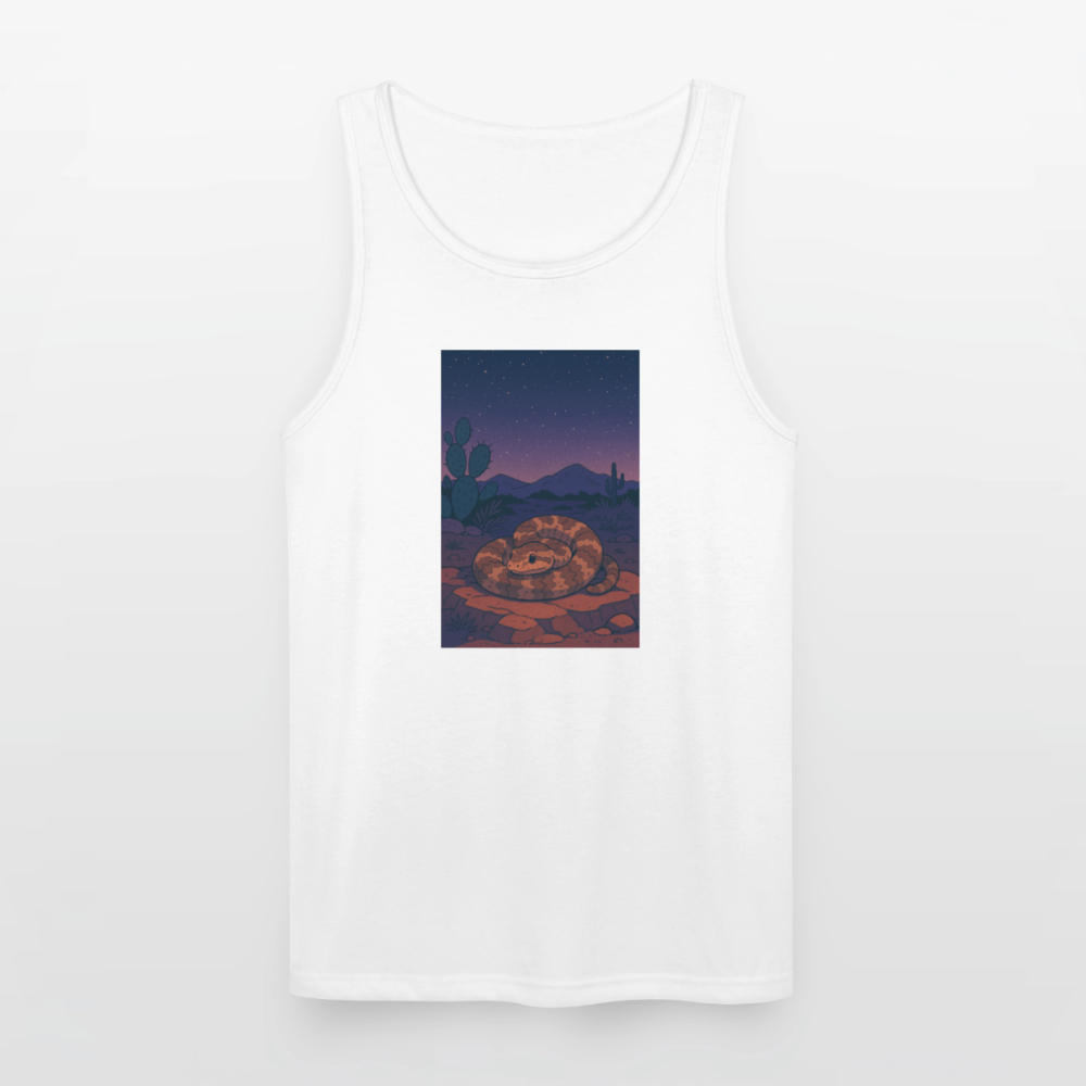 Ridge-nosed Rattlesnake Landscape | Men's Tri-Blend Tank - White - white