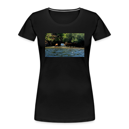 Salt River Horses | Women's Organic T-Shirt - Black - black