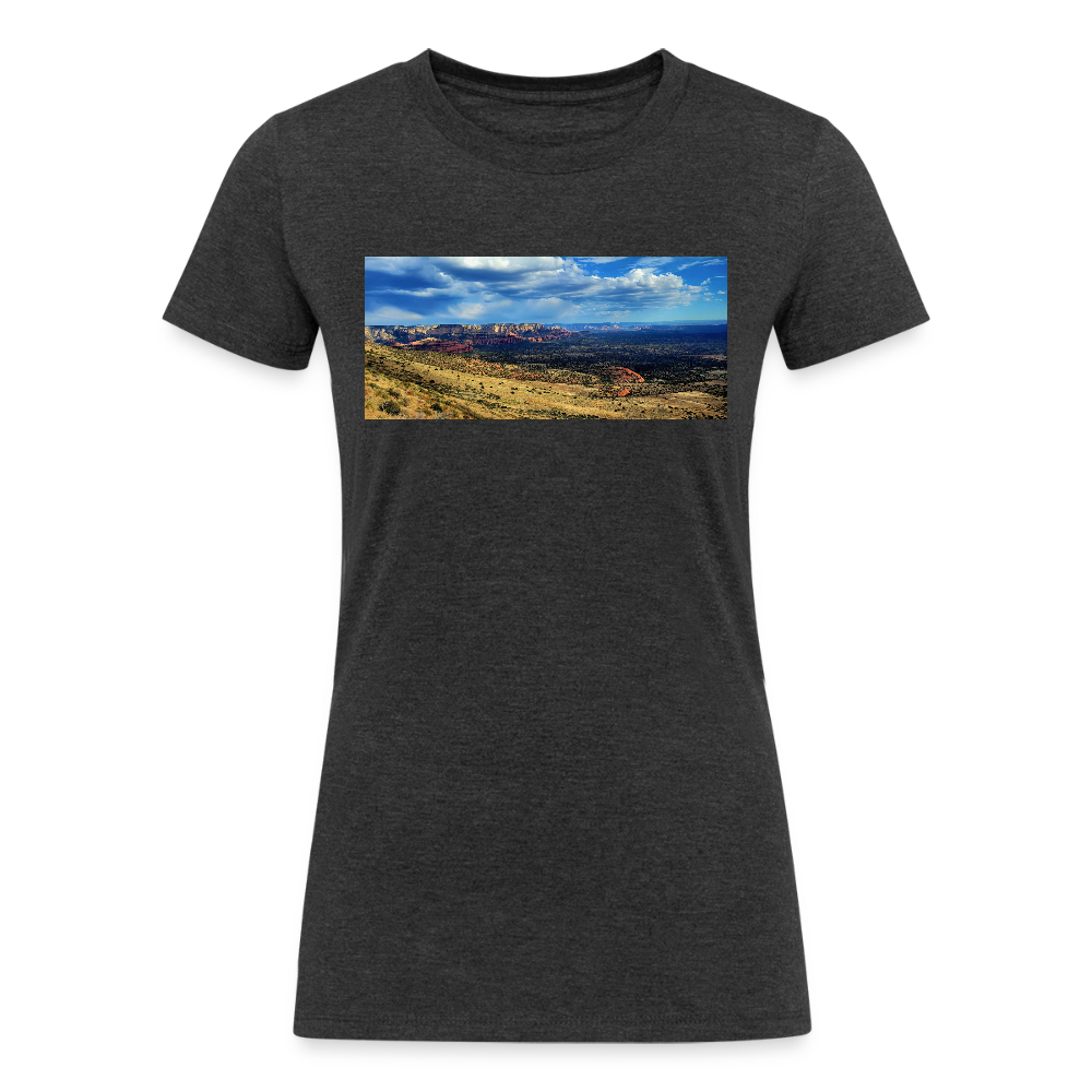 Verde Valley Views | Women's Tri-Blend T-Shirt - Black - heather black