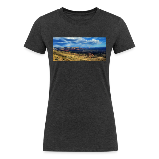 Verde Valley Views | Women's Tri-Blend T-Shirt - Black - heather black