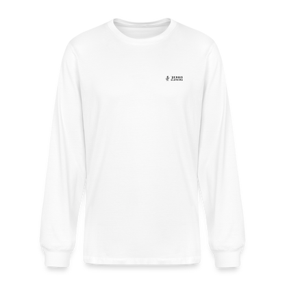 Lost Dog Trail | Men's Organic Classic Long Sleeve T-Shirt - White - white