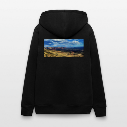 Verde Valley Views | Organic Zip Hoodie - Black - black