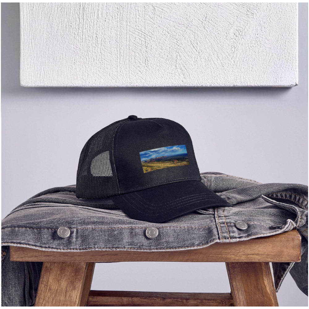 Verde Valley Views | Eco Trucker Hat - black/black