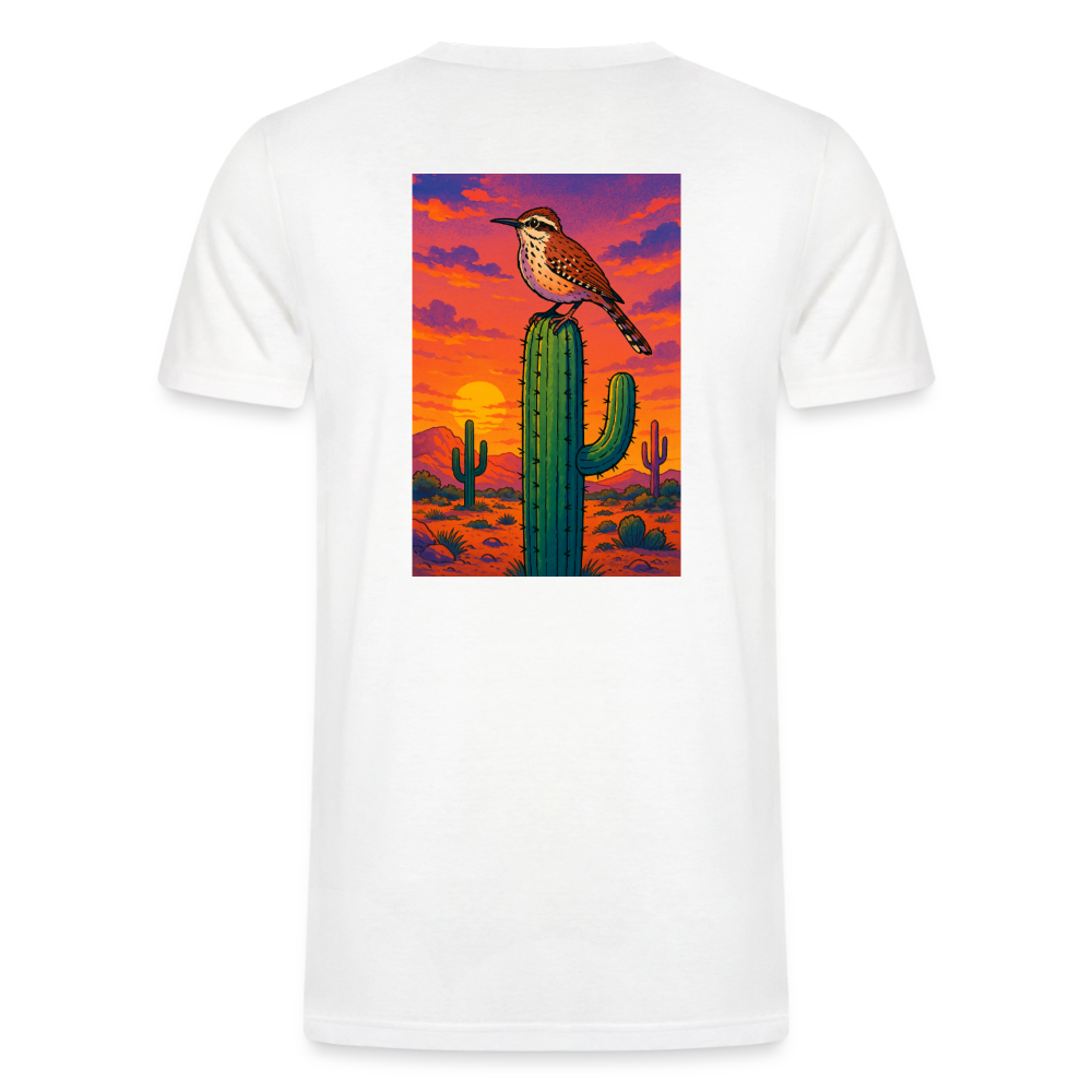 Cactus Wren Landscape | Men's Tri-Blend Classic T-Shirt - White - white