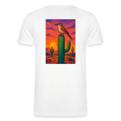 Cactus Wren Landscape | Men's Tri-Blend Classic T-Shirt - White - white