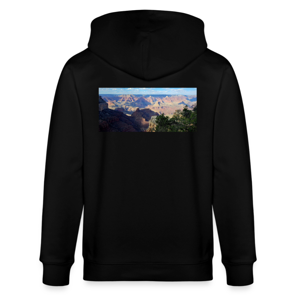 Grand Canyon | Organic Zip Hoodie - Black - black