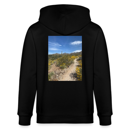 Lost Dog Trail | Organic Zip Hoodie - Black - black