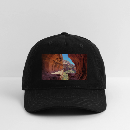 Sedona Vortex | Organic Baseball Hat - Black - black