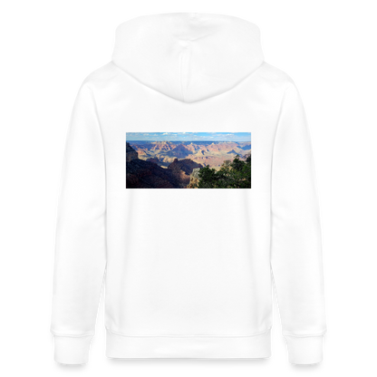 Grand Canyon | Organic Zip Hoodie - White - white