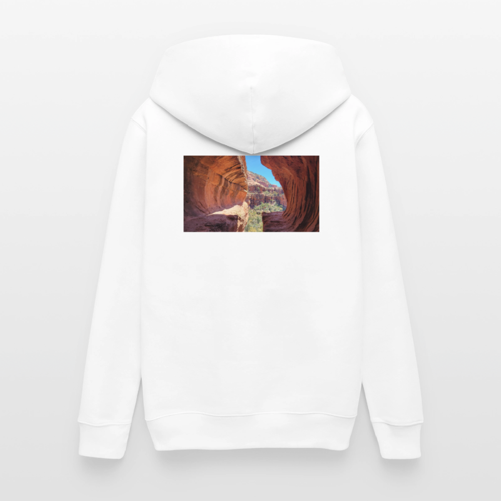 Sedona Vortex | Organic Zip Hoodie - White - white