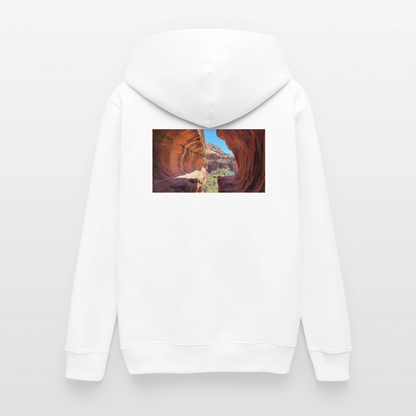 Sedona Vortex | Organic Zip Hoodie - White - white