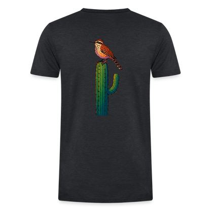 Cactus Wren Spotlight | Men's Tri-Blend Classic T-Shirt - Black - heather black