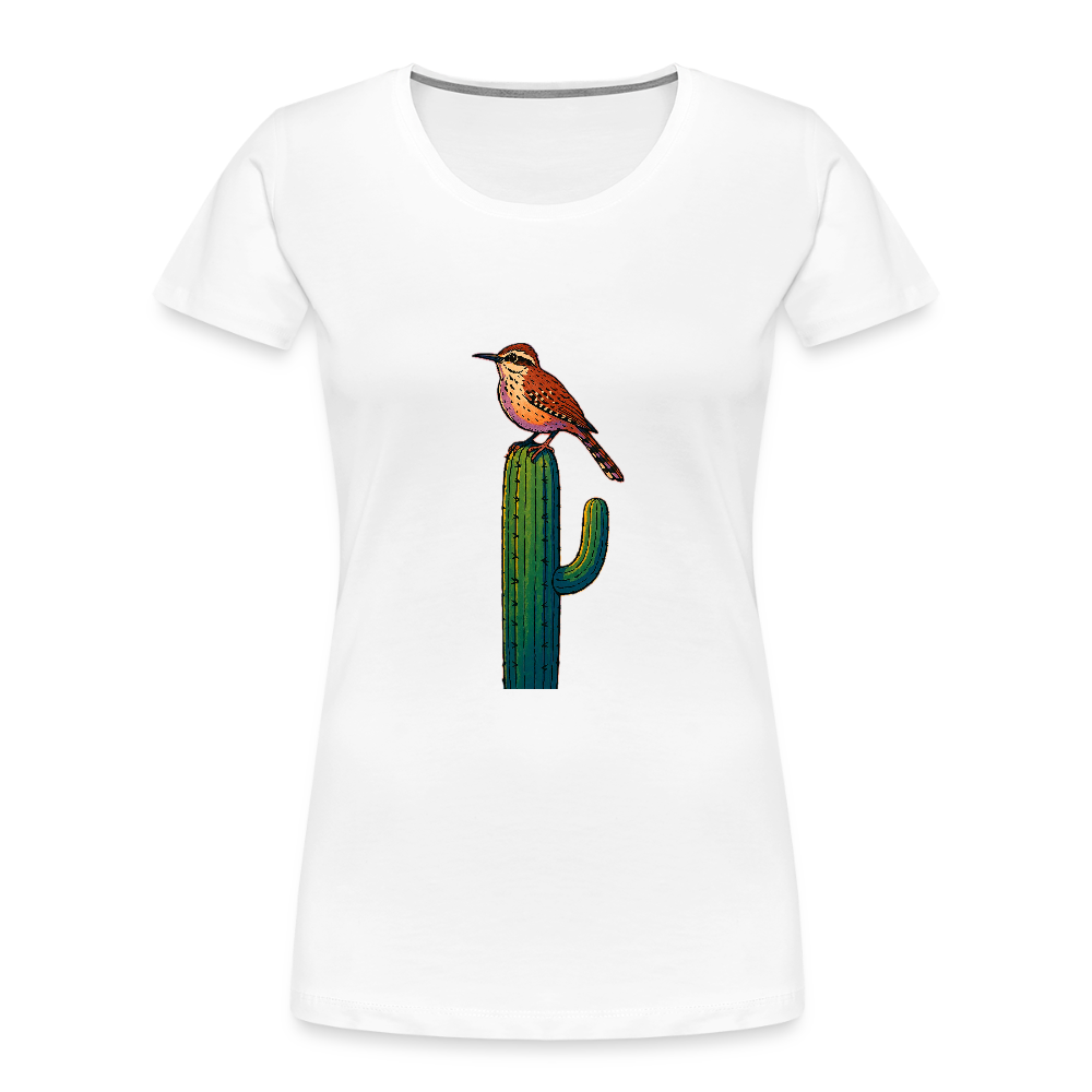 Cactus Wren Spotlight | Women's Organic T-Shirt - White - white