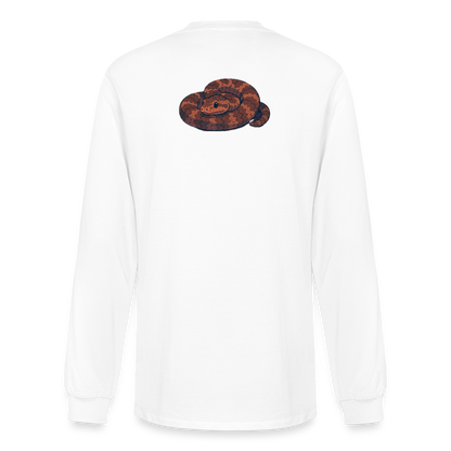 Ridge-nosed Rattlesnake Spotlight | Men's Organic Classic Long Sleeve T-Shirt - White - white