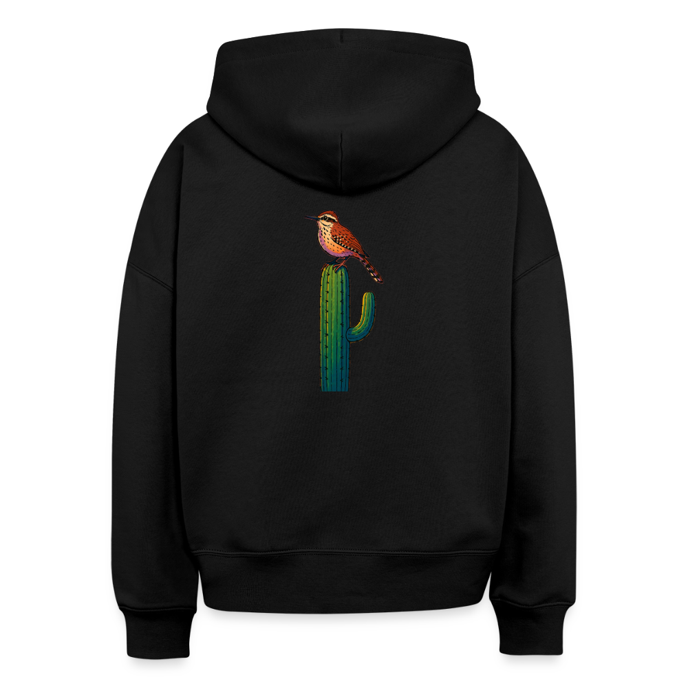 Cactus Wren Spotlight | Women's Organic Classic Hoodie - Black - black