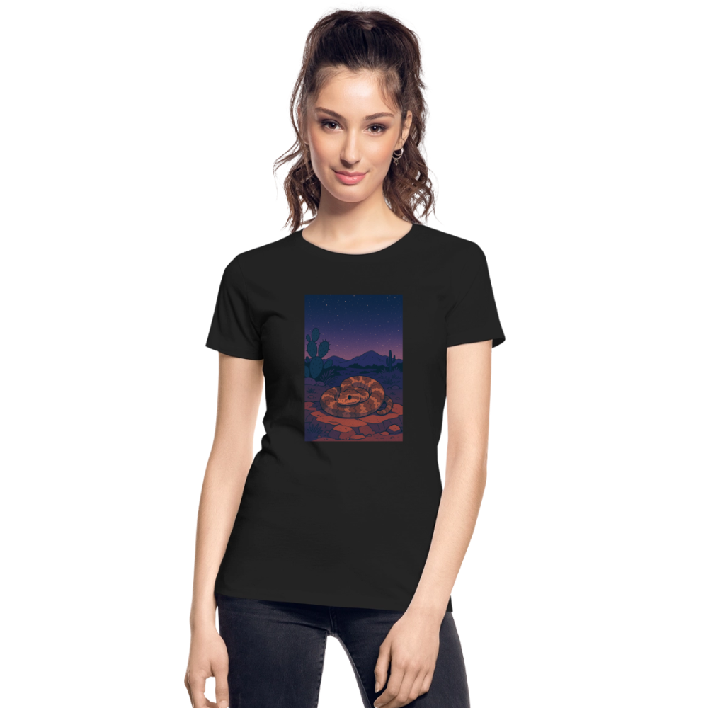 Ridge-nosed Rattlesnake Landscape | Women's Organic T-Shirt - Black - black