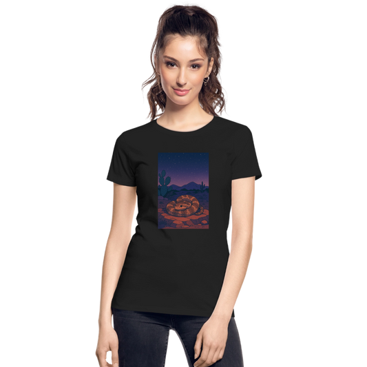 Ridge-nosed Rattlesnake Landscape | Women's Organic T-Shirt - Black - black