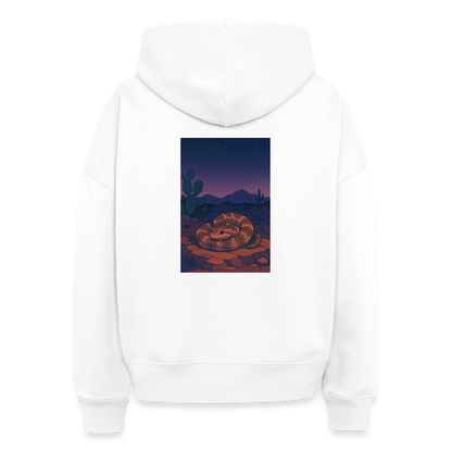 Ridge-nosed Rattlesnake Landscape | Women's Organic Classic Hoodie - White - white