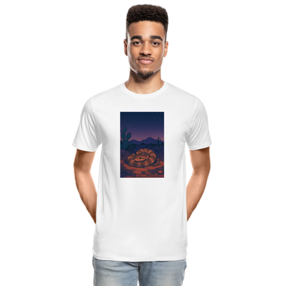 Ridge-nosed Rattlesnake Landscape | Men’s Organic T-Shirt - White - white
