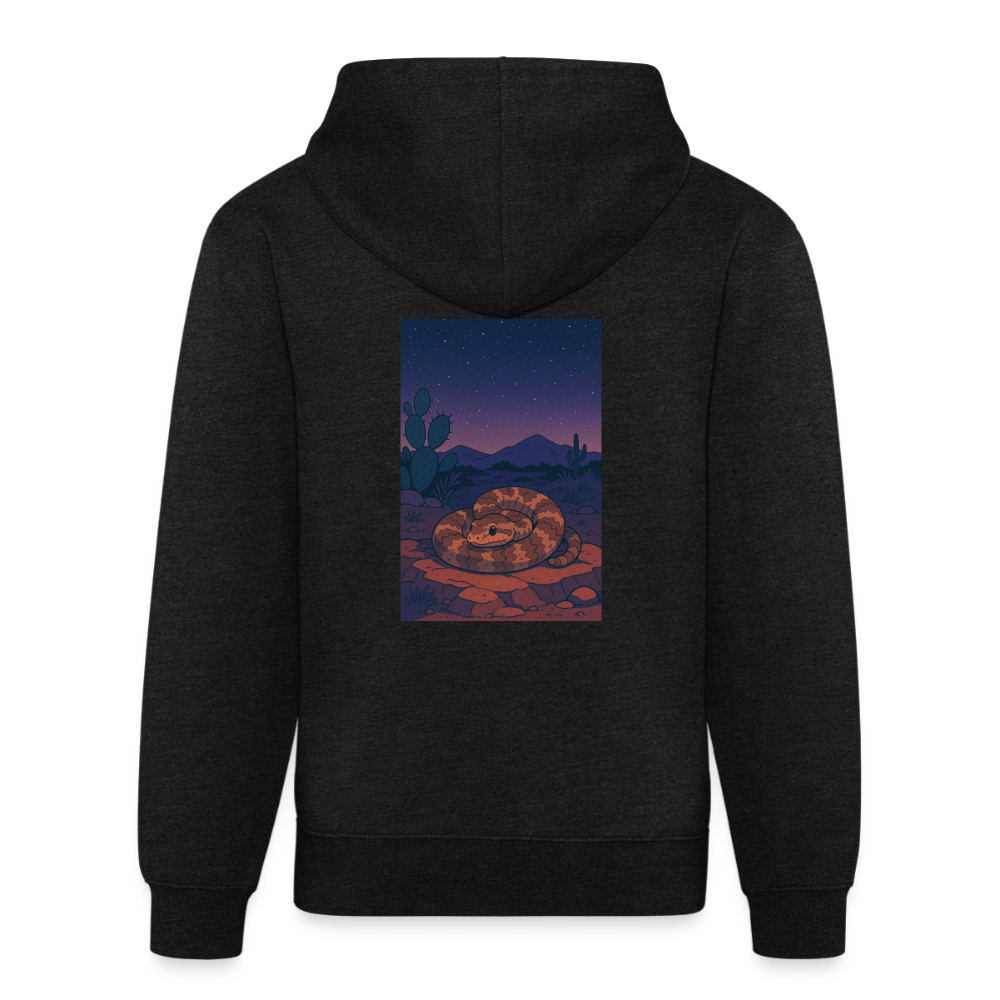 Ridge-nosed Rattlesnake Landscape | Tri-Blend Classic Hoodie - Charcoal - charcoal grey