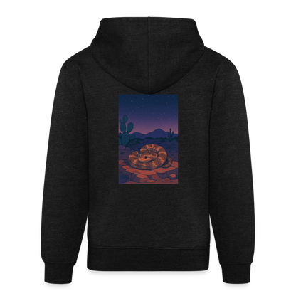 Ridge-nosed Rattlesnake Landscape | Tri-Blend Classic Hoodie - Charcoal - charcoal grey