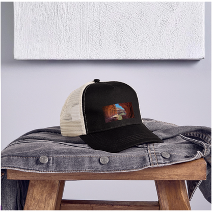 Sedona Vortex | Eco Trucker Hat - black/oyster