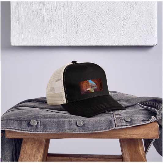 Sedona Vortex | Eco Trucker Hat - black/oyster