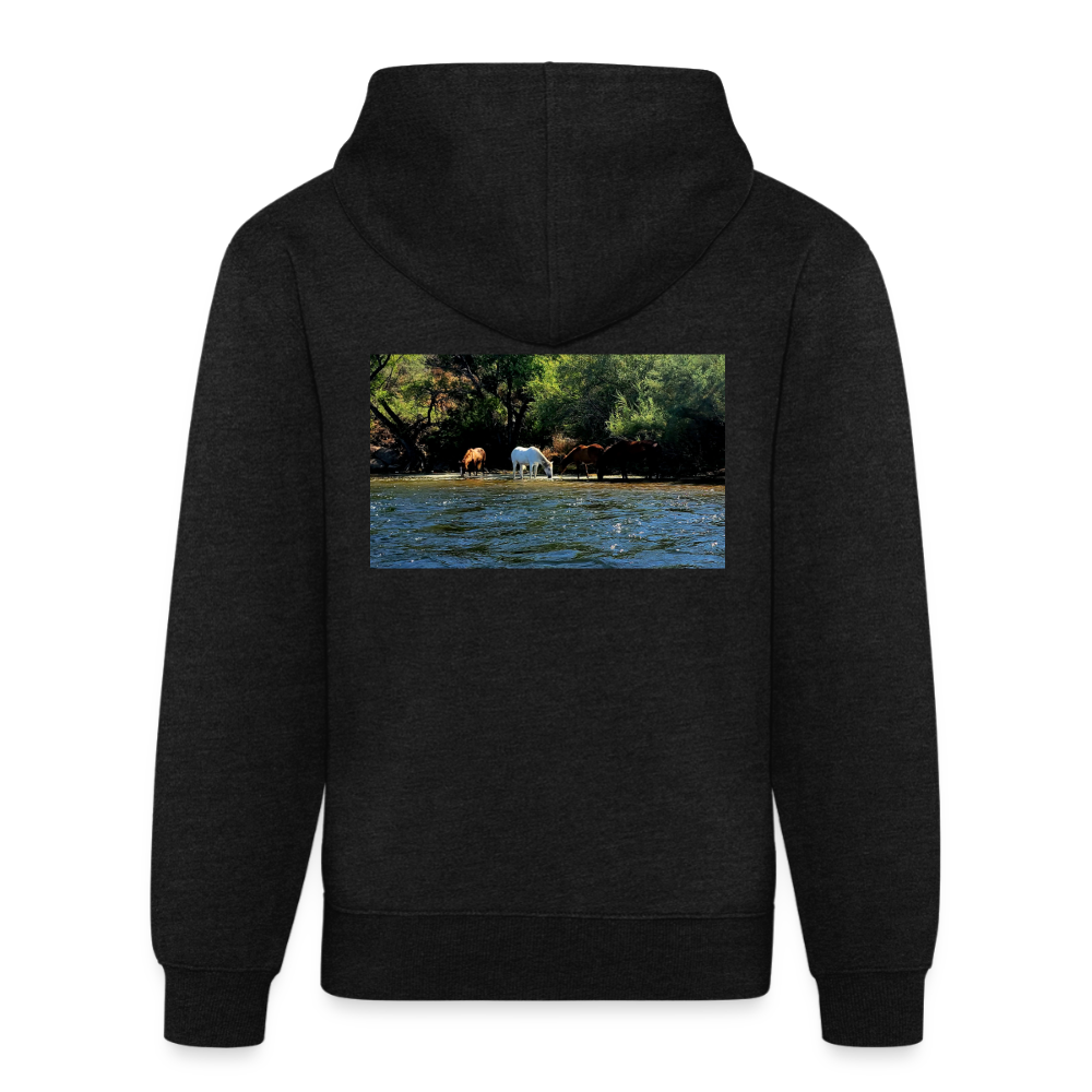 Salt River Horses | Tri-Blend Classic Hoodie - Charcoal - charcoal grey