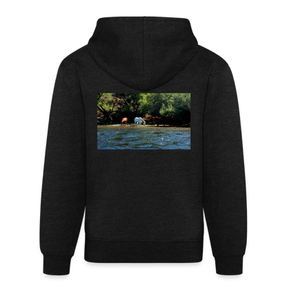 Salt River Horses | Tri-Blend Classic Hoodie - Charcoal - charcoal grey